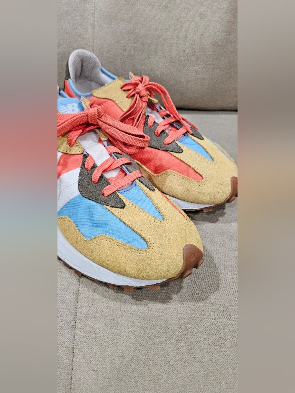 New Balance 327 Wheat Field Red Clay SIZE 9.5 Men - Picture 10 of 16